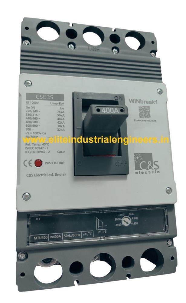 C&S MCCB CSE3S400MTU3P-400A 50kA