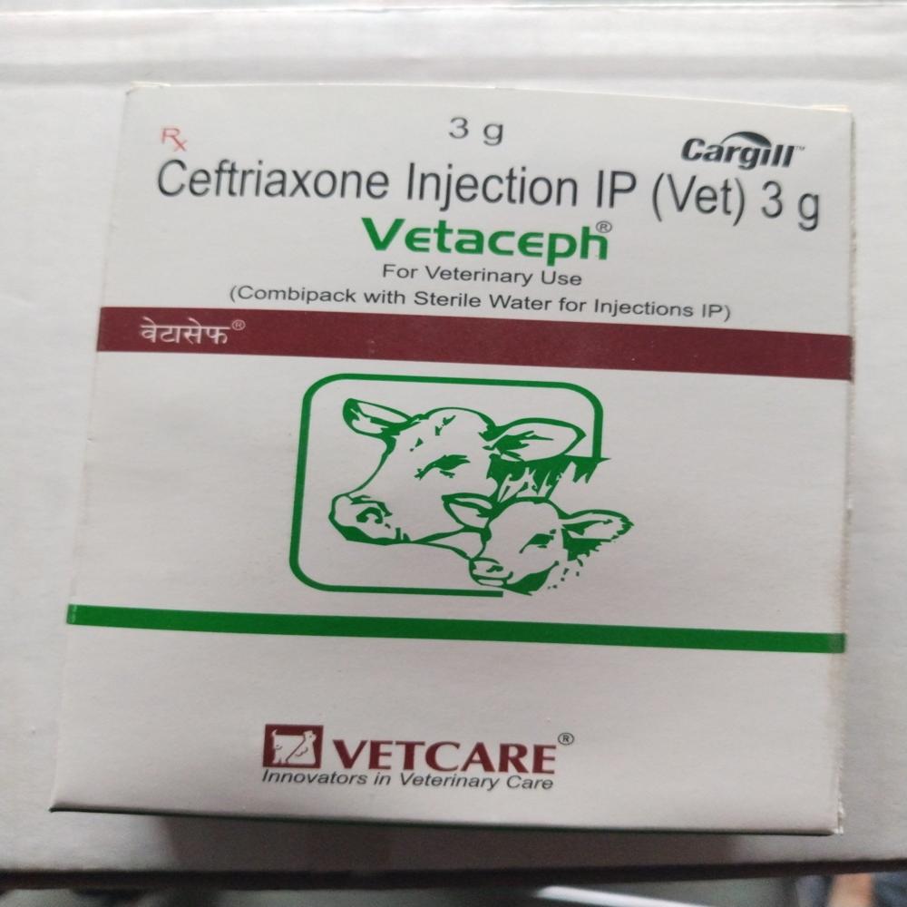 Vetaceph 3gm Ceftriaxone sodium Injection