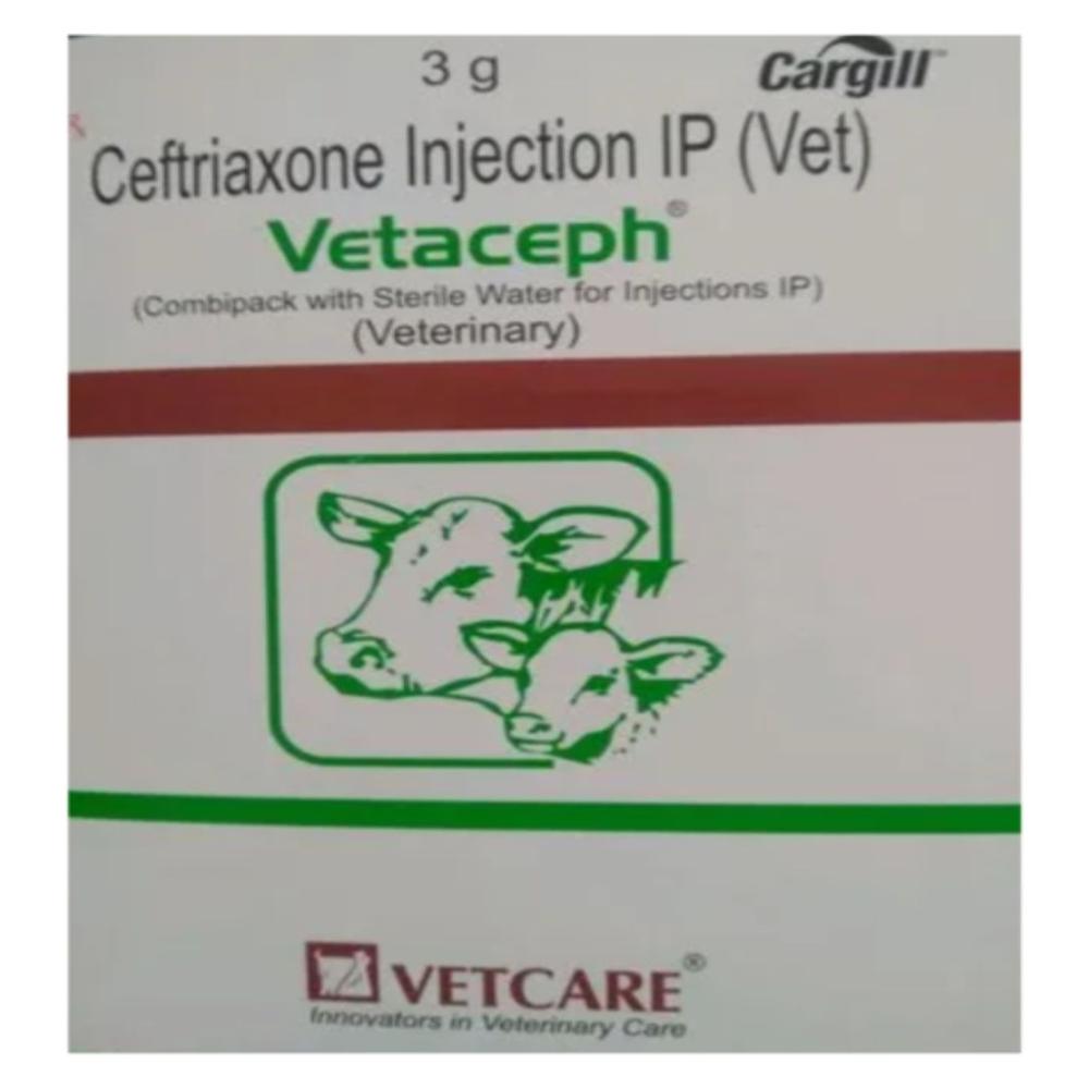 Vetaceph 3gm Ceftriaxone sodium Injection