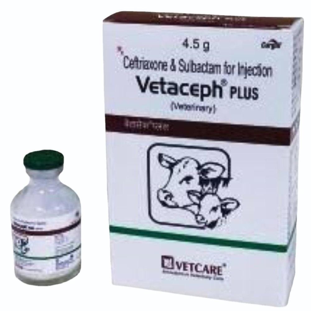 Vetaceph Plus 4.5gm  Ceftriaxone sodium and Sulbactam Injection