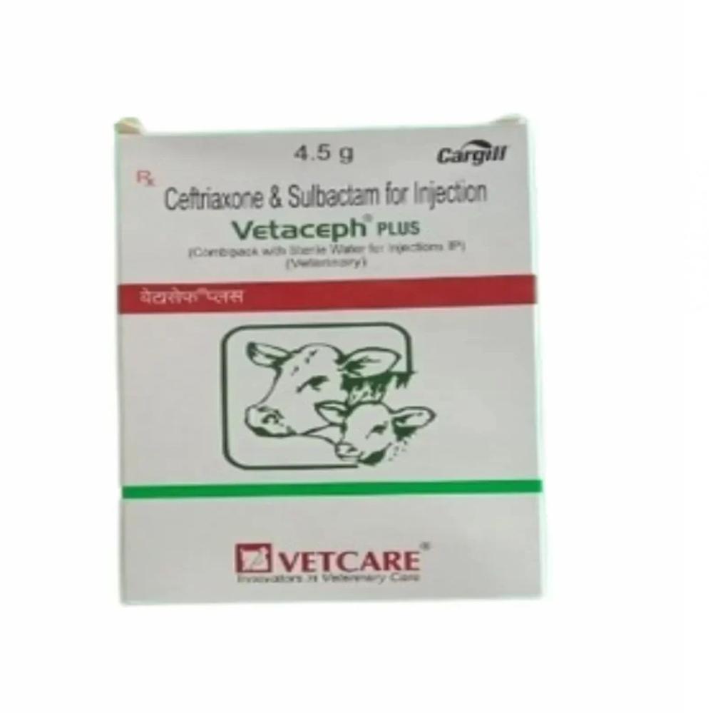 Vetaceph Plus 4.5gm Ceftriaxone Sodium And Sulbactam Injection