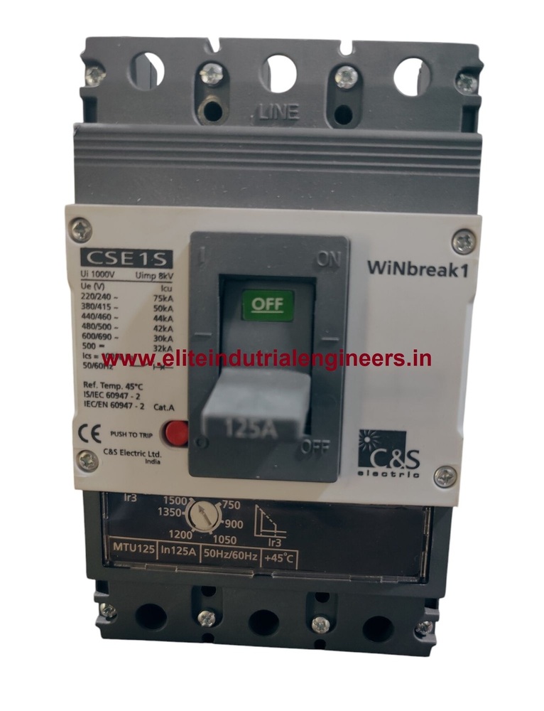 C&S MCCB CSE1S125MTU3P-125A 50kA