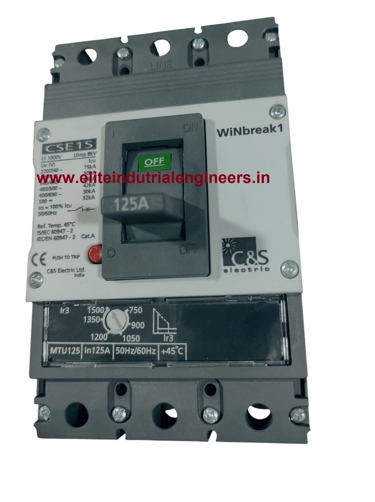 C&S MCCB CSE1S125MTU3P-125A 50kA