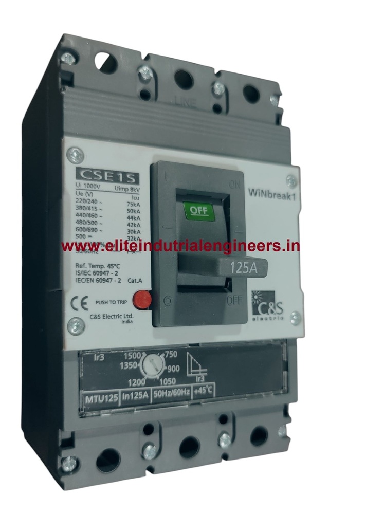 C&S MCCB CSE1S125MTU3P-125A 50kA