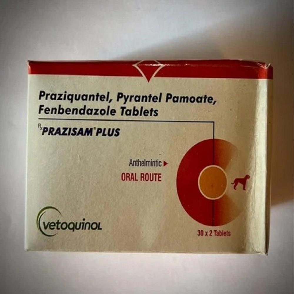 Prazisam Plus Praziquantel+Pyrantel+Fenbendazole Tablets