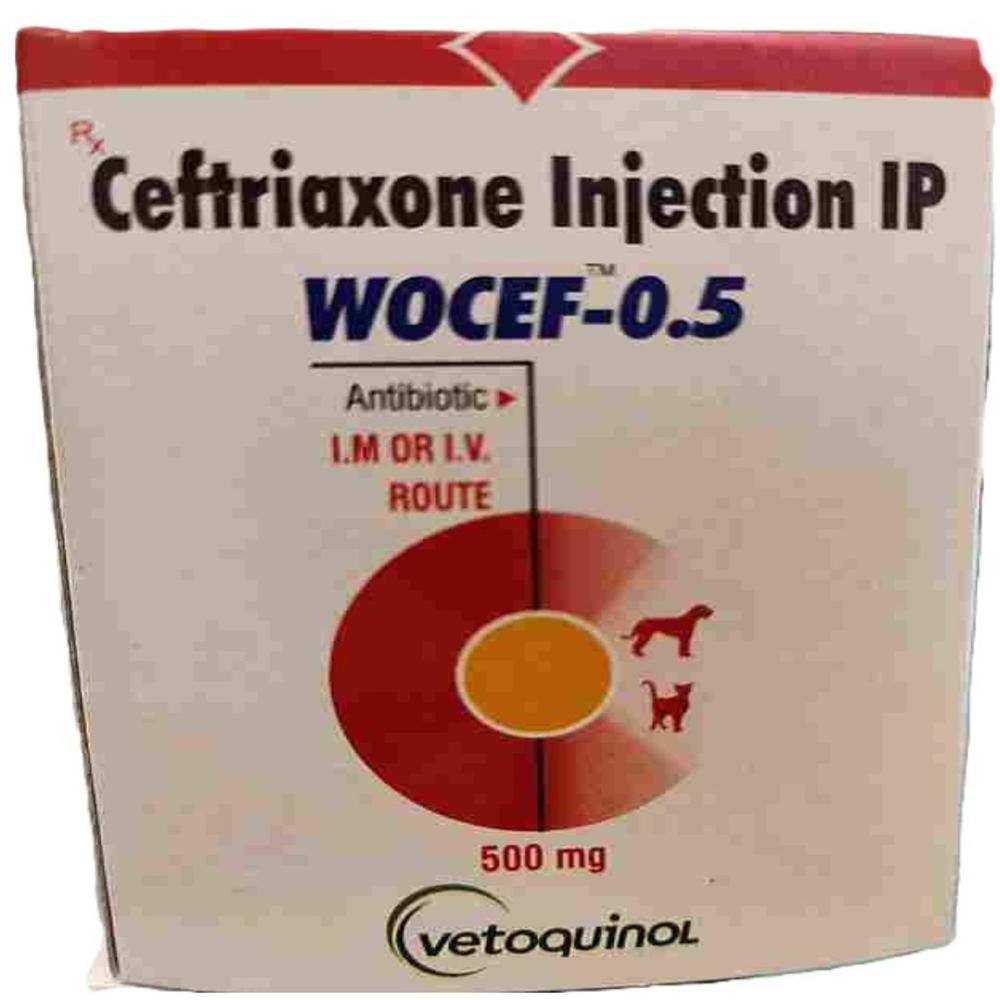 WOCEF-0.5 Ceftriaxone 500mg Injection