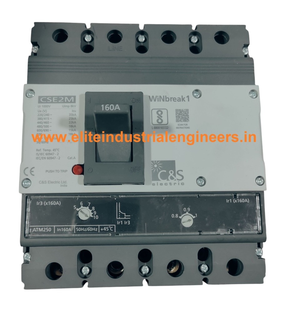 C&S MCCB CSE2M250ATM4P-160A 25kA