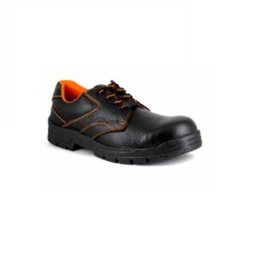 Mens Black Leather Safety Shoes At Best Prices - Design: Plain