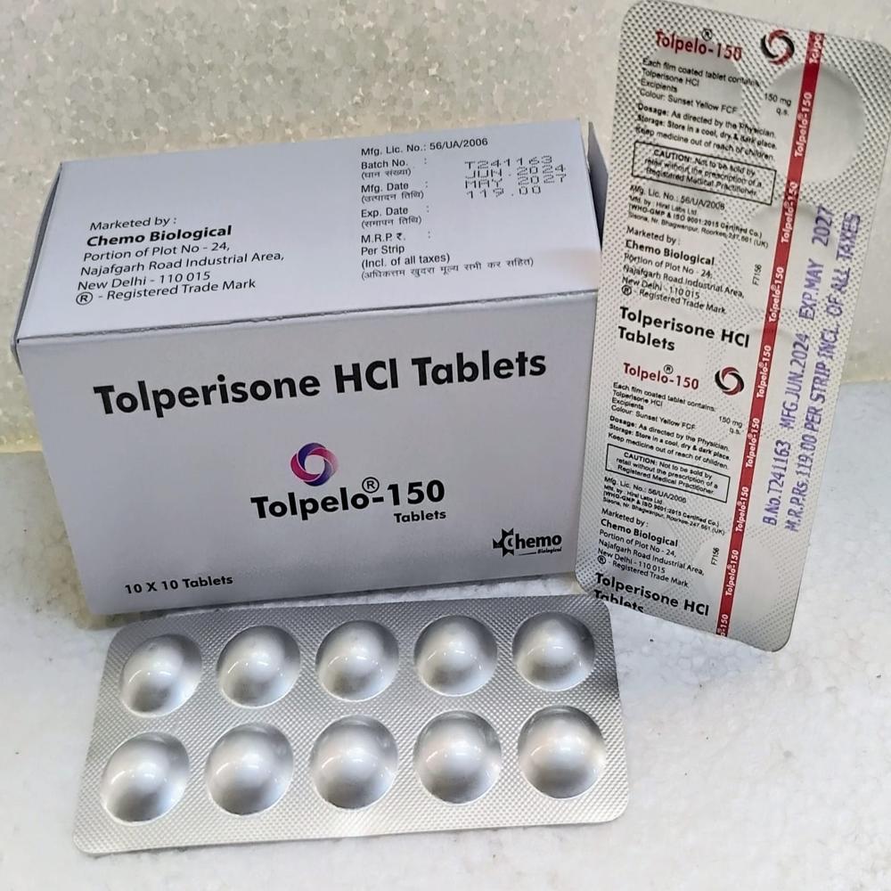 150mg Tolperisone HCL Tablets