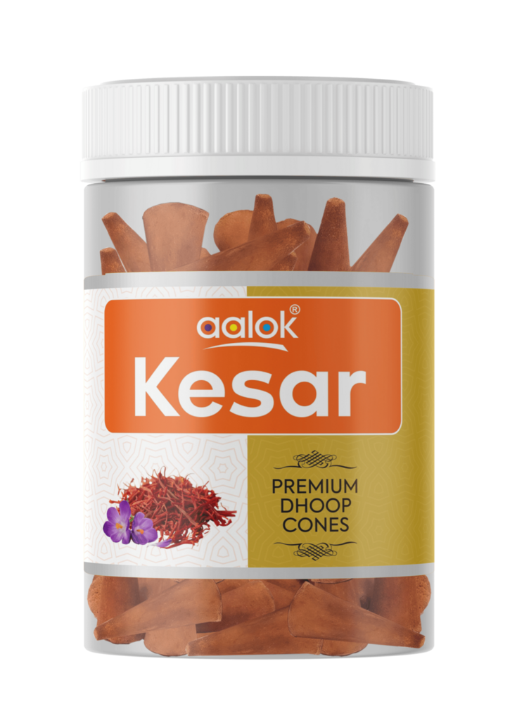 aalok Kesar Premium Dhoop Cone