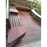 Brown Ipe Decking Wood - Customized Size, 5mm Thick | Moisture-proof Wood, Matte Finish, Non-slip Grip For Outdoor Use