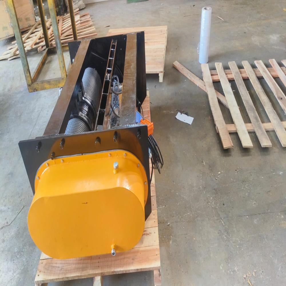5 ton 4 fall Base Mounted Electric Wire rope hoist