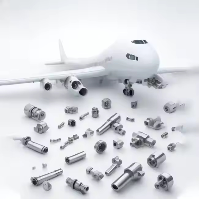Custom Cnc Machinery Parts Aeroplane Spare Parts  & Motor Engine Parts - Material: Ss