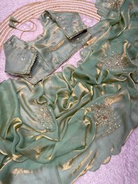HEAVY satin silk saree