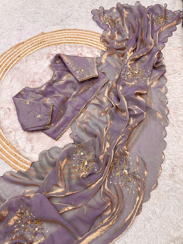 HEAVY satin silk saree