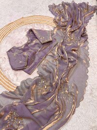 HEAVY satin silk saree
