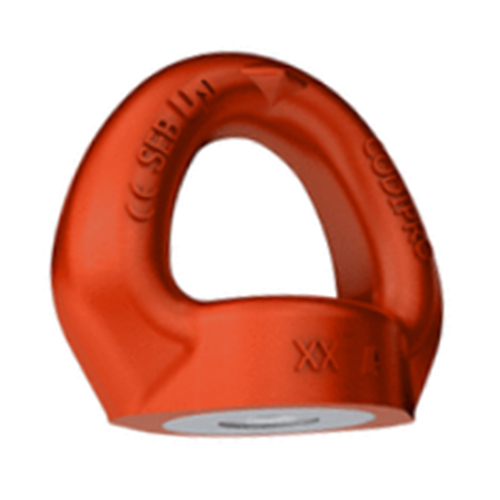 Fe Seb - Swivel Eye Nut - Color: Red
