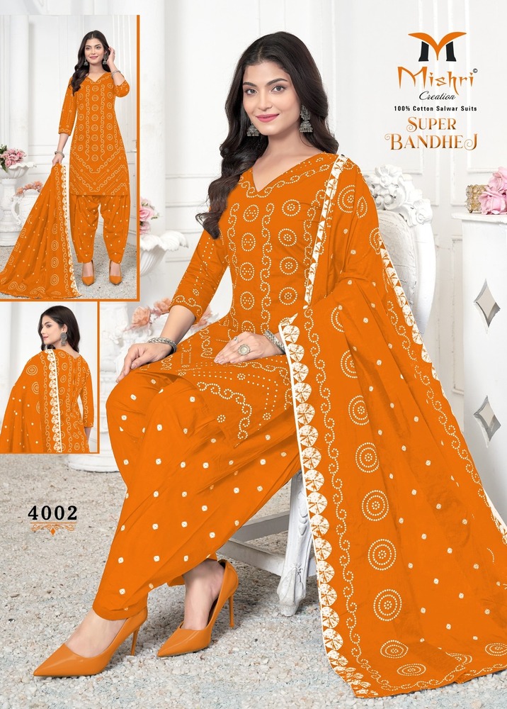 Mishri Super Bandhej Vol-04  Dress Material