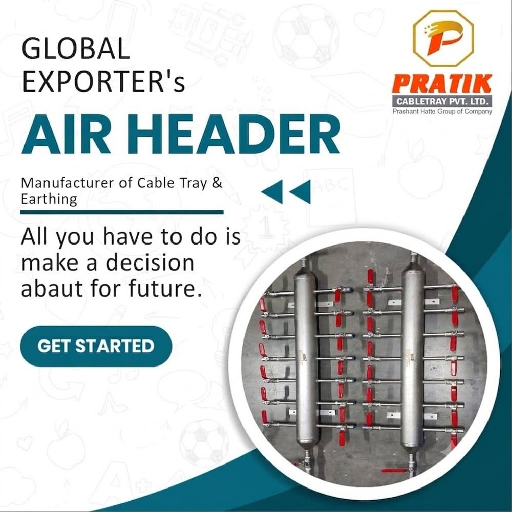 Air Header - Length: 2.5 - 4 Meter (M)