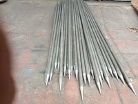 Pqc Paver String Line Winch - 19mm X 1000mm Rod With Clamp Holder Assembly | Durable Peg Rod For Pqc, Dlc, Dbm Road Work And String Line Applications