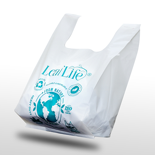 Compostable Carry Bag - Color: White