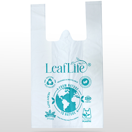 Compostable Carry Bag - Color: White