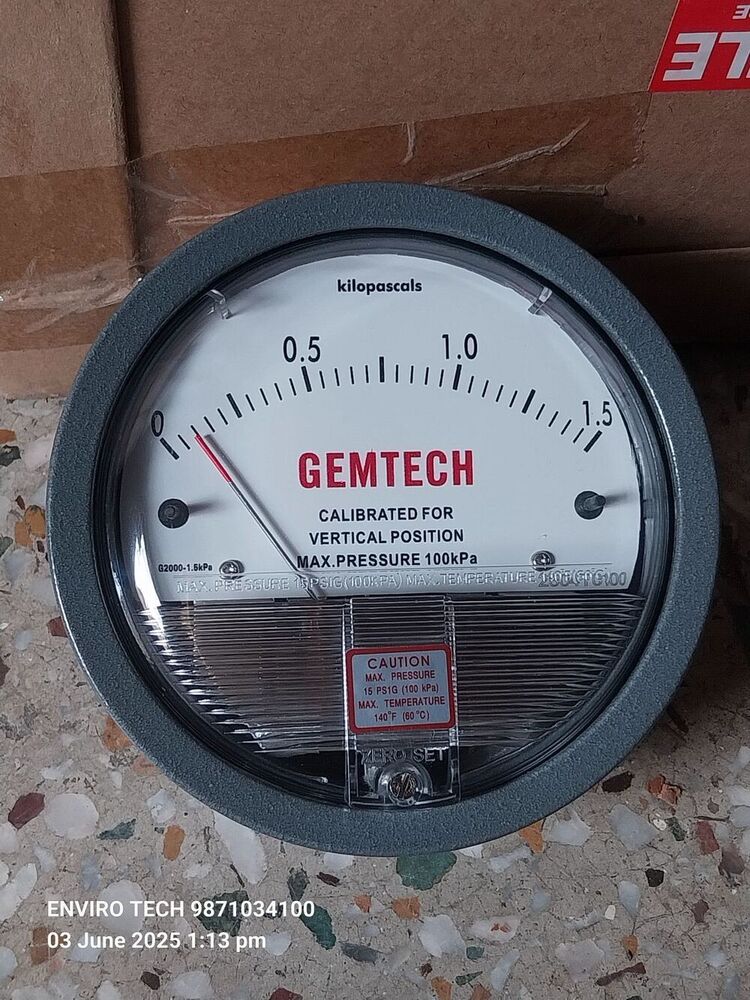 Cdpg-40l-led Aerosense Digital Differential Pressure Gauge - Measurement Range 0-10000 Pa | Lcd Display, Built-in Buzzer, Battery Or 24v Power Option, Ip65 Protection