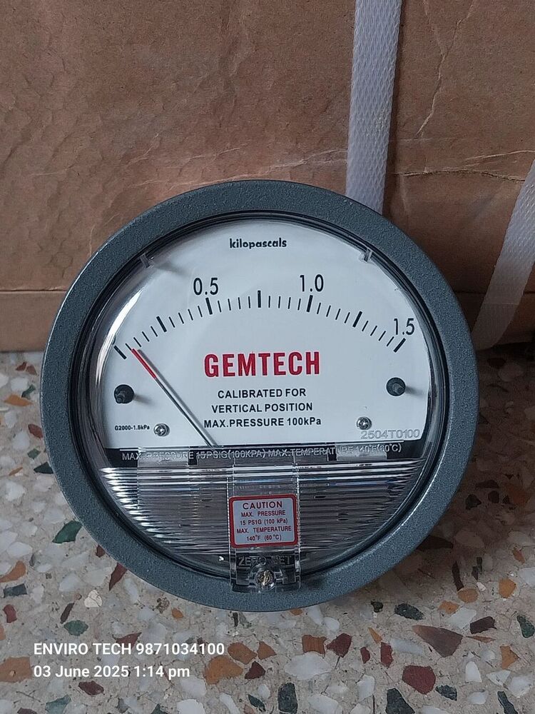 GEMTECH Differential Pressure Gauge Dealers Near Khetarpal Hospital