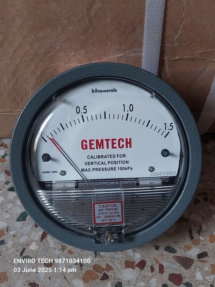 Cdpg-40l-led Aerosense Digital Differential Pressure Gauge - Measurement Range 0-10000 Pa | Lcd Display, Built-in Buzzer, Battery Or 24v Power Option, Ip65 Protection