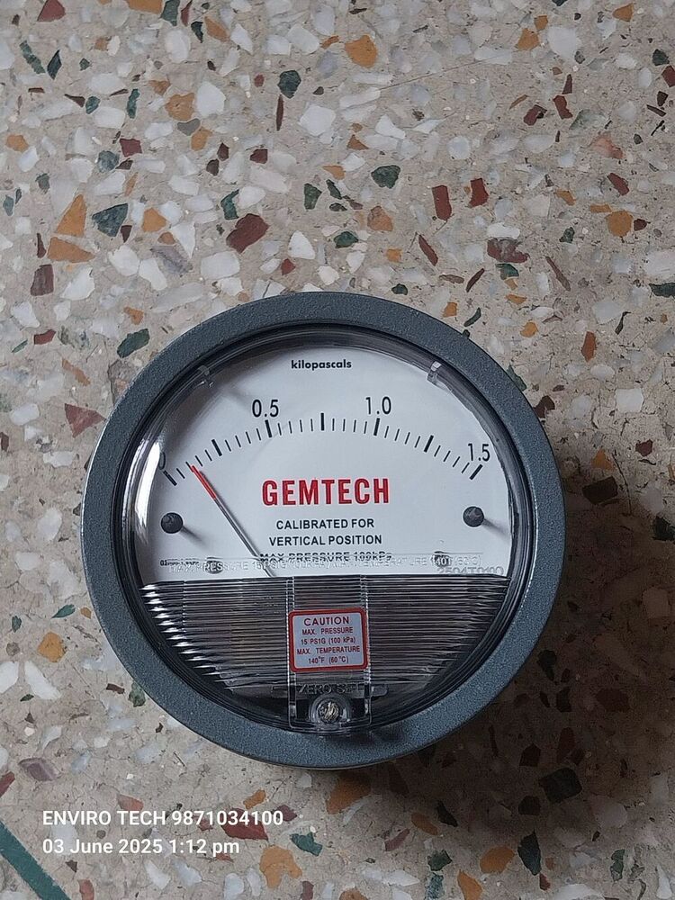 GEMTECH Differential Pressure Gauge Dealers Near LIONS HOSPITAL