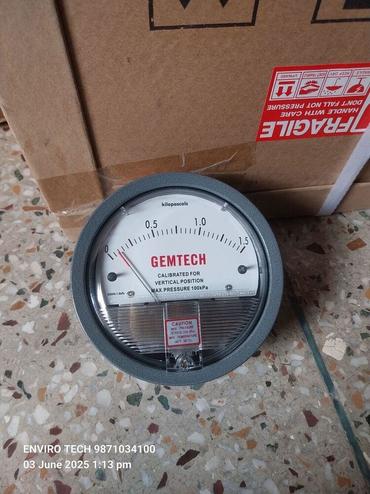 GEMTECH Differential Pressure Gauge Dealers Near LIONS HOSPITAL