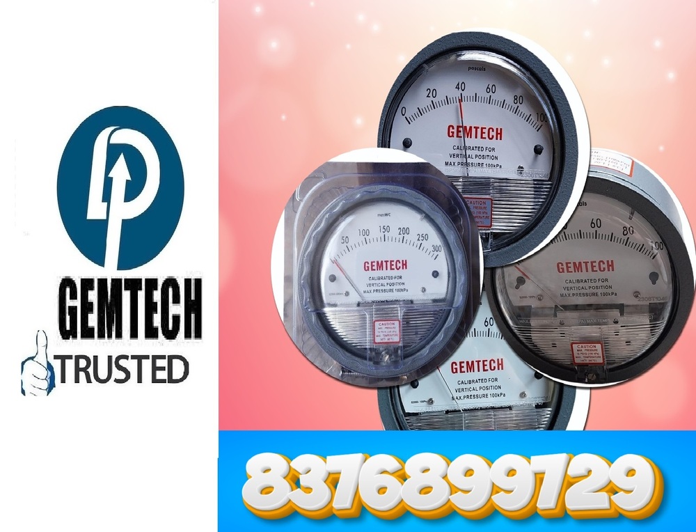 GEMTECH Differential Pressure Gauges Distributors Form Gadag Karnataka