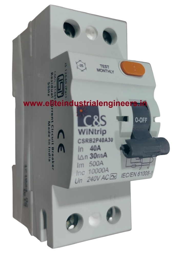 C&s Rccb 40a 2p - Color: White