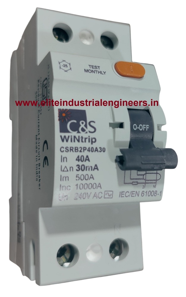 C&s Rccb 40a 2p - Color: White