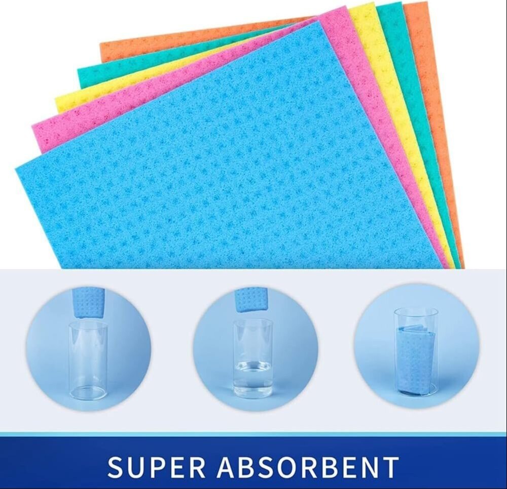Kitchen Cleaning Sponge Wipe Cellulose Sponge
