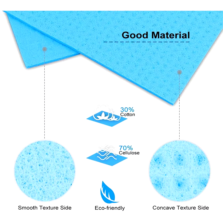 Kitchen Cleaning Sponge Wipe Cellulose Sponge - Application: Floor Cleaner