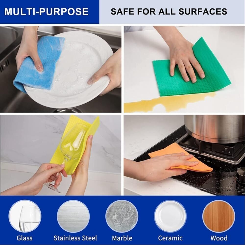 Kitchen Cleaning Sponge Wipe Cellulose Sponge