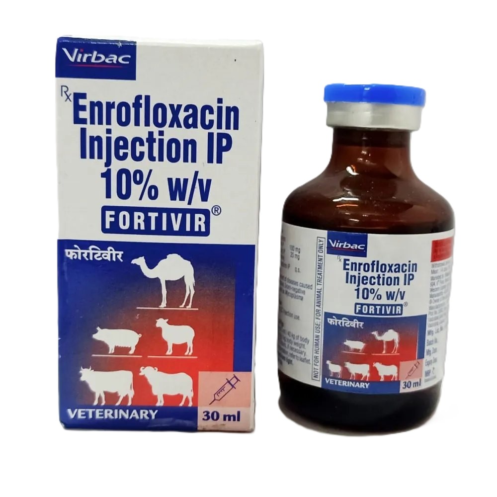 FORTIVIR 10% Enrofloxacin 30ml Injection