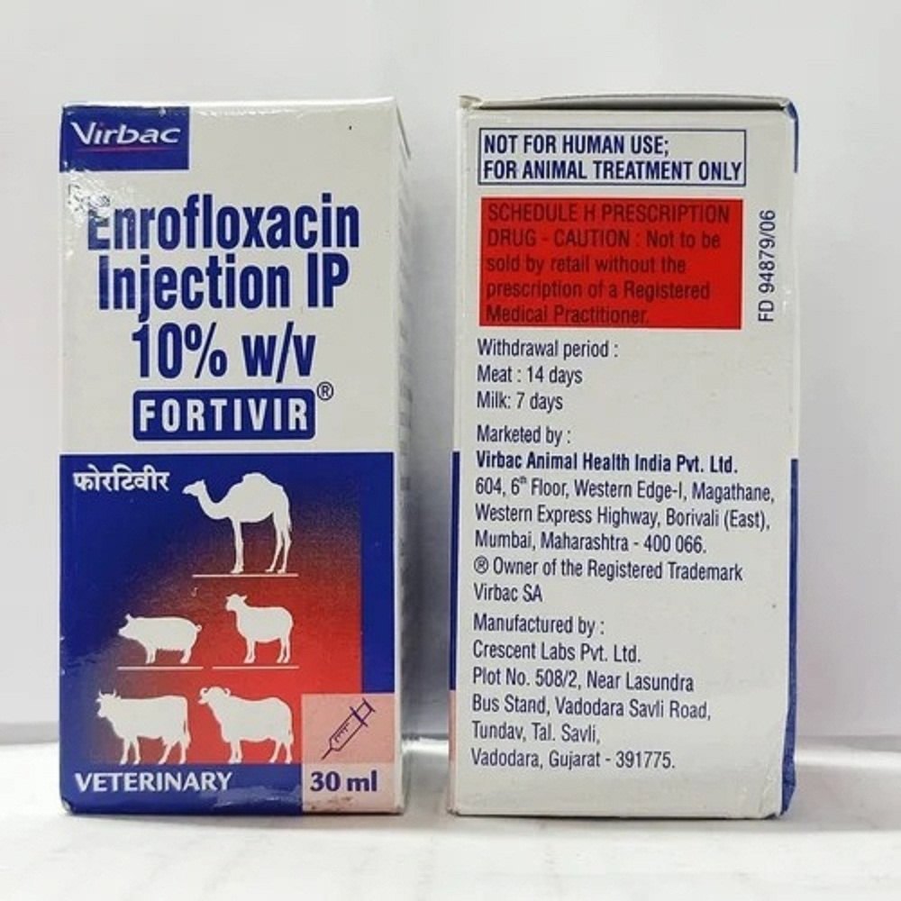 FORTIVIR 10% Enrofloxacin 30ml Injection