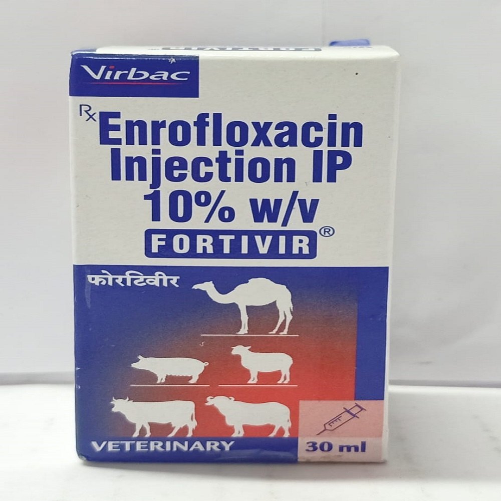 FORTIVIR 10% Enrofloxacin 30ml Injection