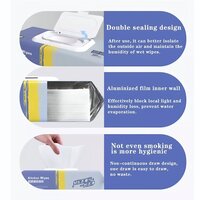 Kitchen Cleaning Wipes Disposable Kitchen Wet Tissues For Removing Grease Oil Food Stains & Glass