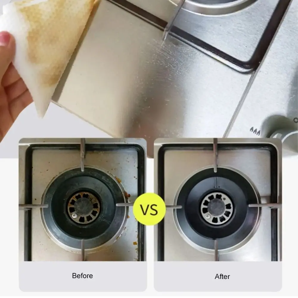 Kitchen Cleaning Wipes Disposable Kitchen Wet Tissues For Removing Grease Oil Food Stains & Glass