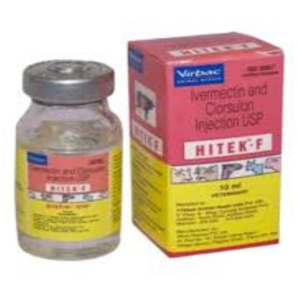 Hitek F Ivermectin(10.0 Mg)+clorsulon(100.0 Mg)10ml Injection - Physical Form: Liquid