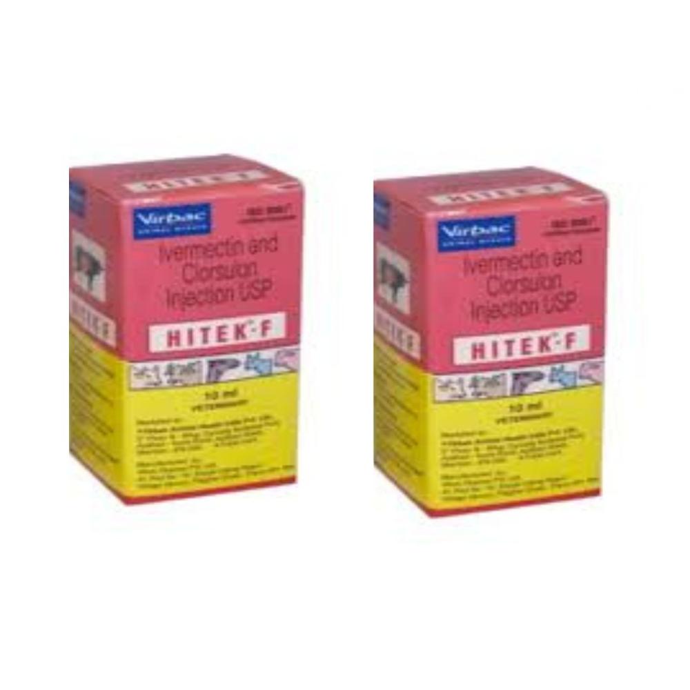 Hitek F Ivermectin(10.0 Mg)+clorsulon(100.0 Mg)10ml Injection - Physical Form: Liquid