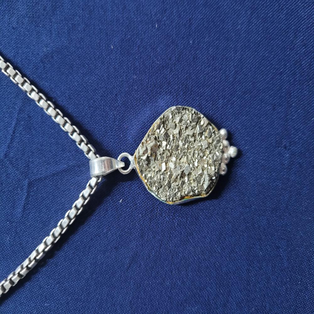 Pyrite Duzi Pendant - Hardness: 7