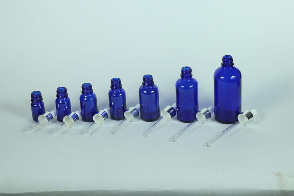 05-100ml Blue Glass Dropper Bottle