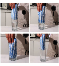 Microfiber Cleaning Cloth Water Absorbent Cleaning Rag Free Fast Drying Scouring Towel