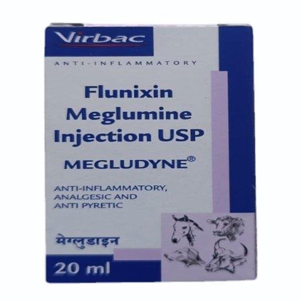 Megludyne Flunixin Meglumine 20ml Injection - Packaging Type: Box