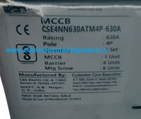 C&S MCCB CSE4NN630ATM4P-630AMP 36kA
