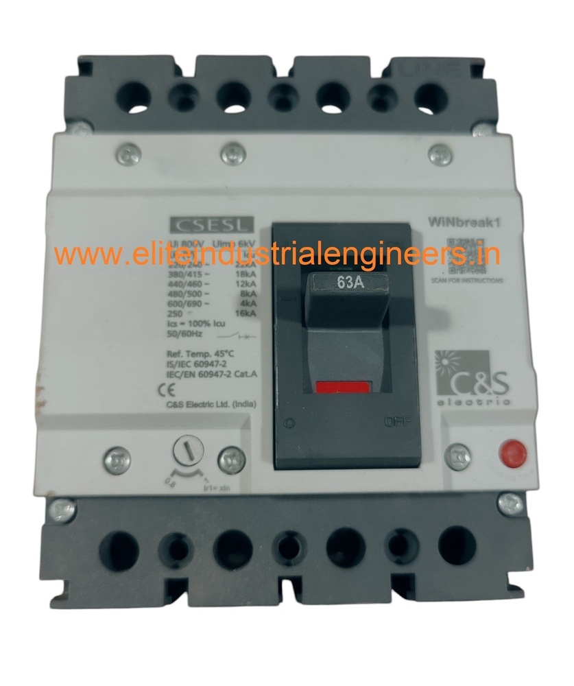 C&S MCCB CSESL125FMU4P-63A